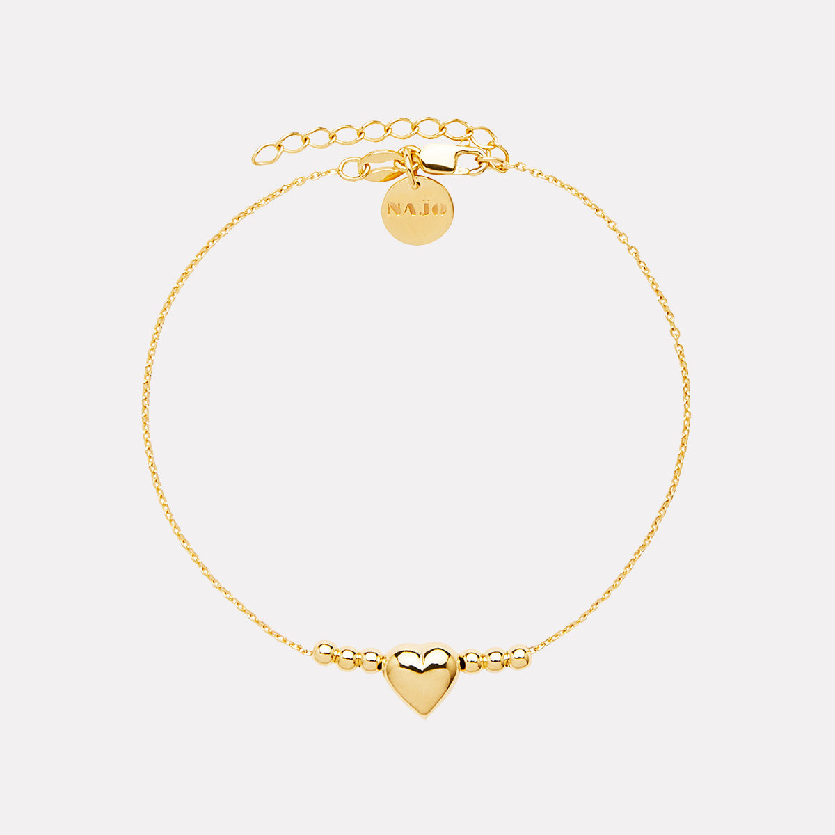 Yellow Gold Amore Charm Bracelet