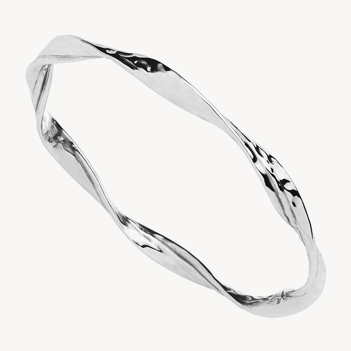 Sterling Silver Enigma Bangle
