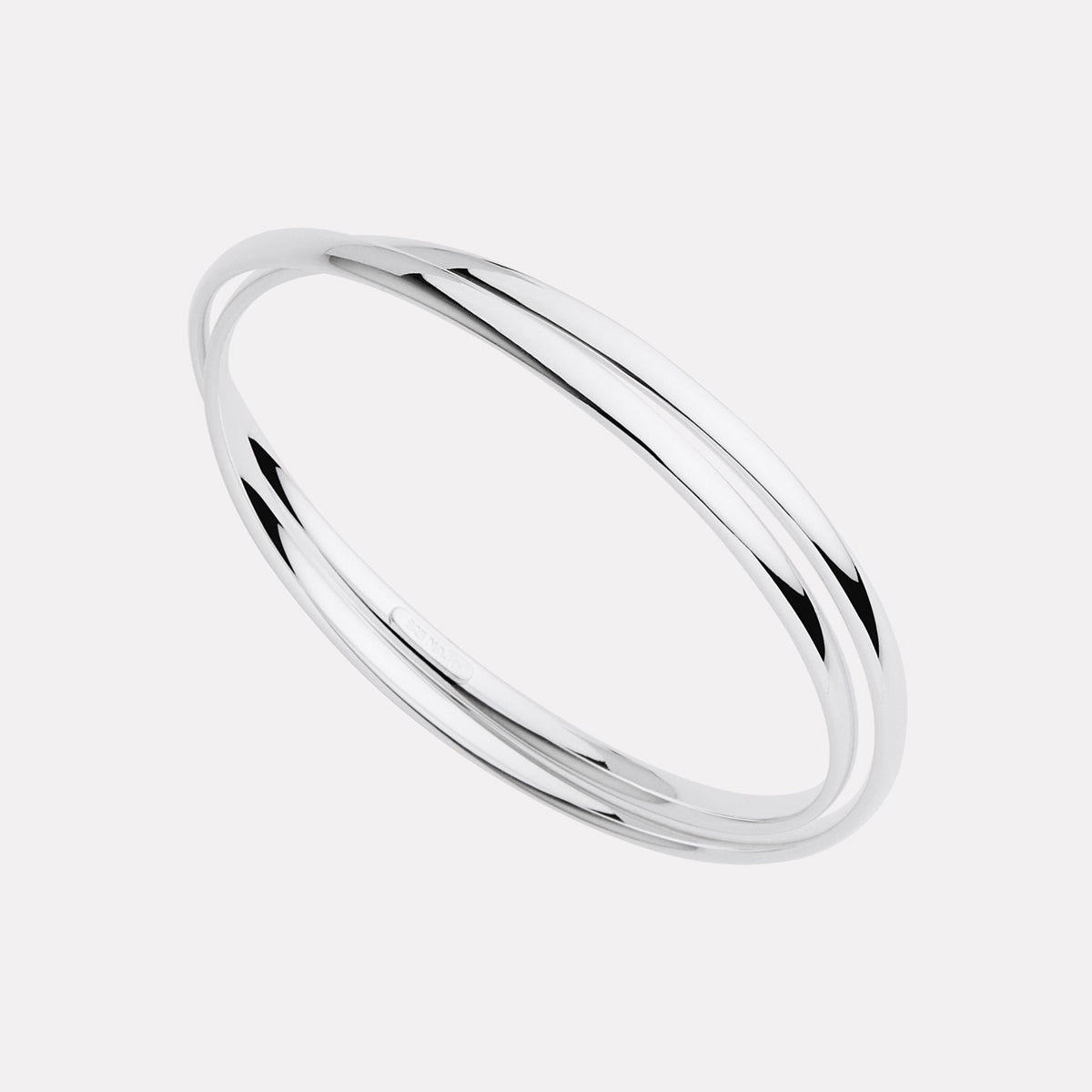 Sterling Silver Duet Bangle
