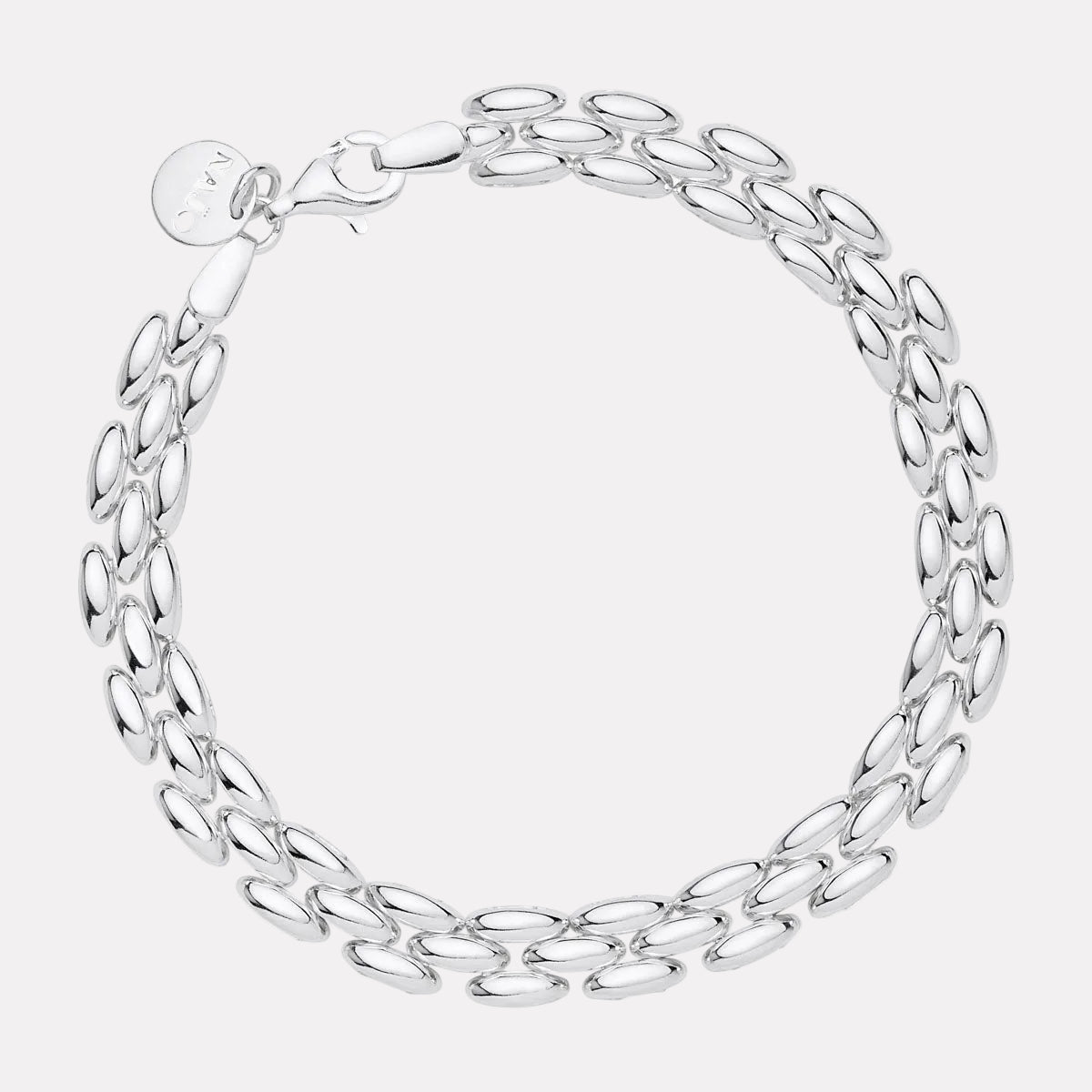 Sterling Silver Bisous Chain Bracelet