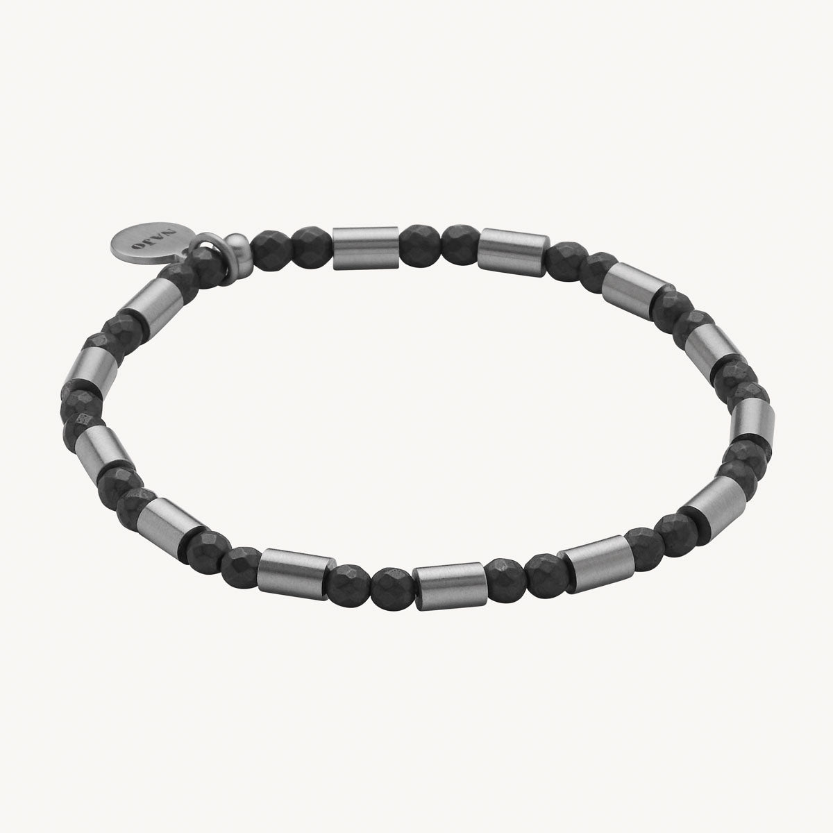 Stainless Steel Nova Men's Haematite & Steel Bracelet