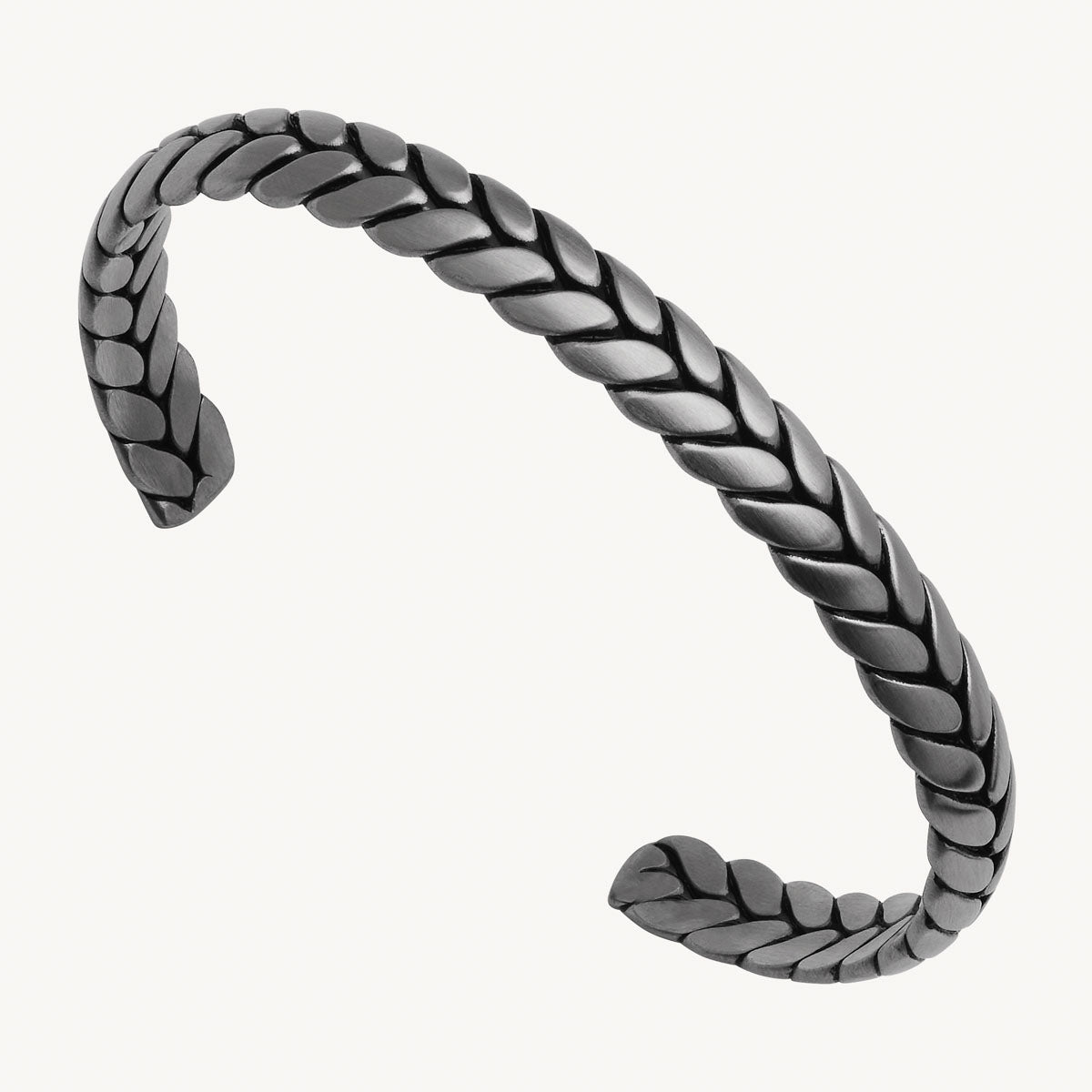 Stainless Steel Commander Men's Steel Cuff