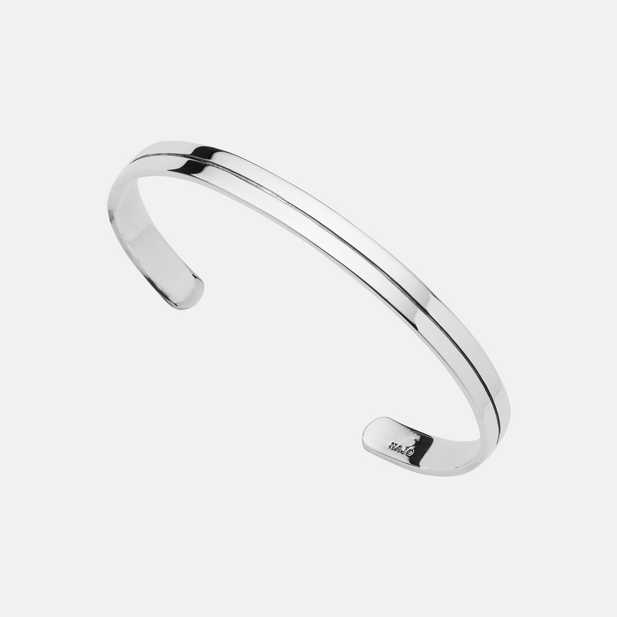 Sterling Silver Horizon Men's Silver Cuff