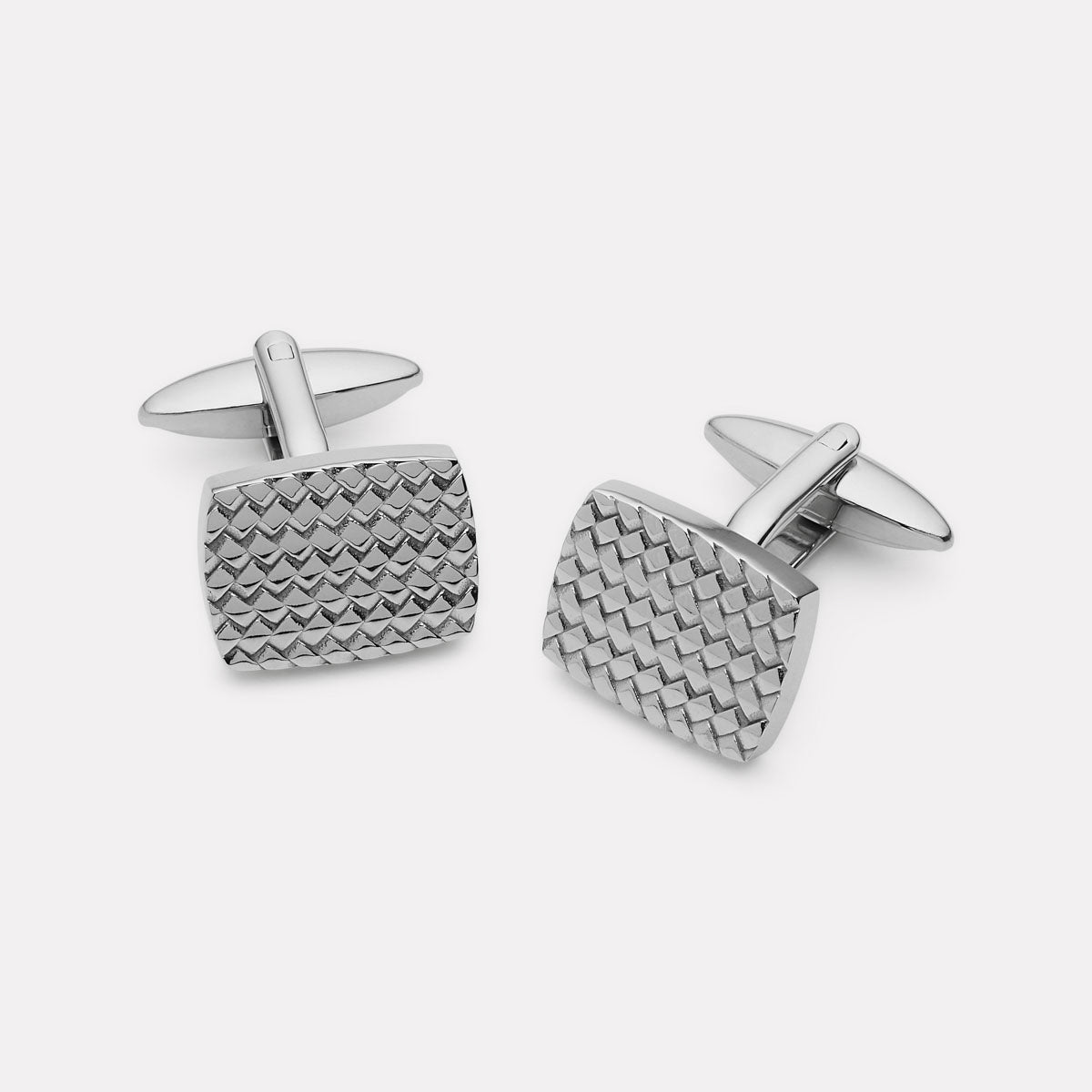 Stainless Steel Shadowline Men's Steel Cufflink