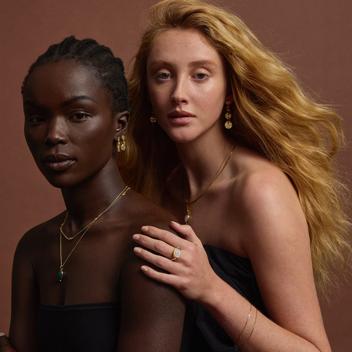 Fleur Rainbow Moonstone Pendant