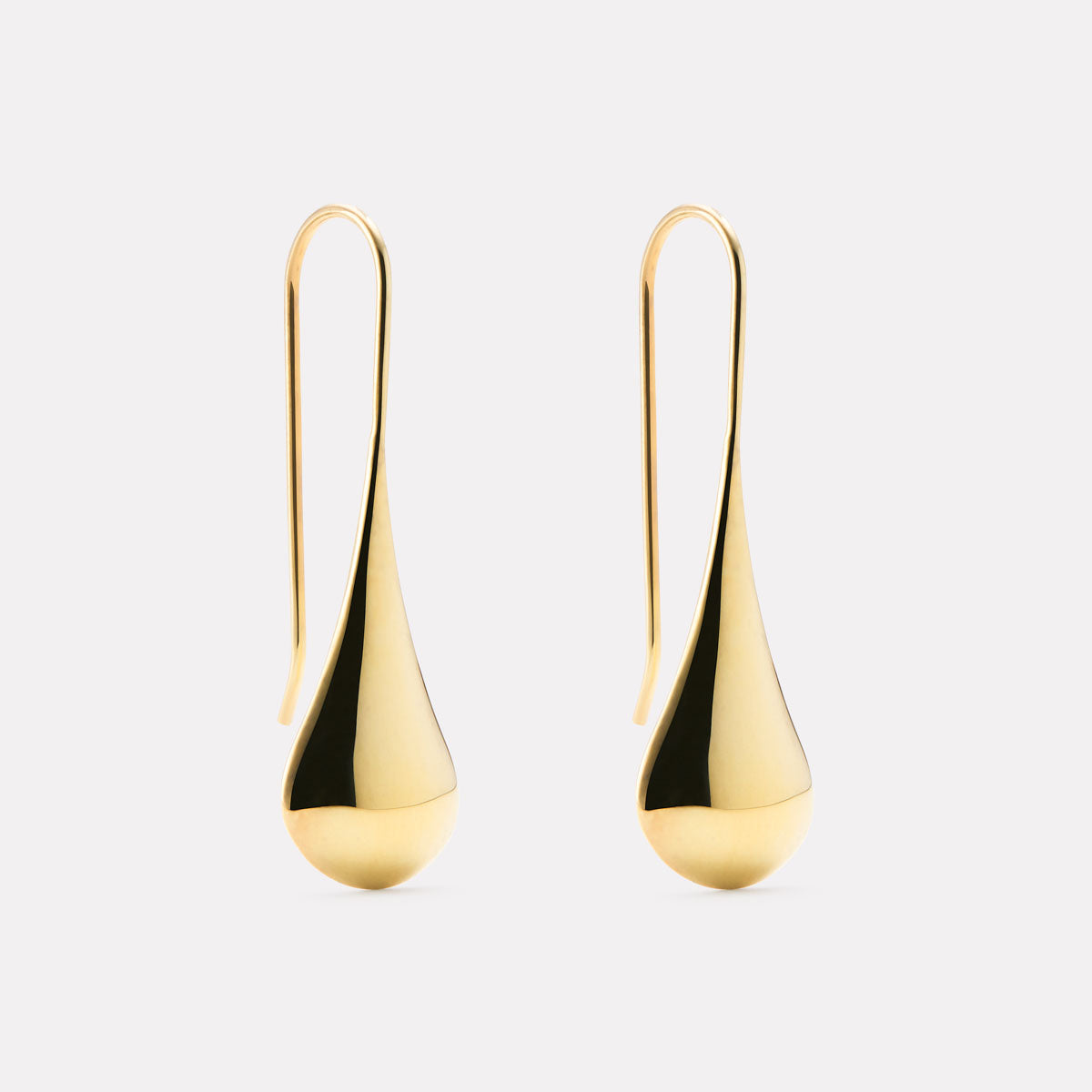 Yellow Gold Weeping Woman Earrings