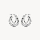 Sterling Silver Baby Strudel Hoop