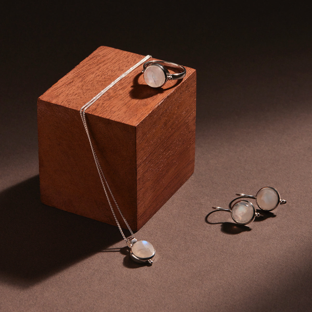 Garland Moonstone Earring