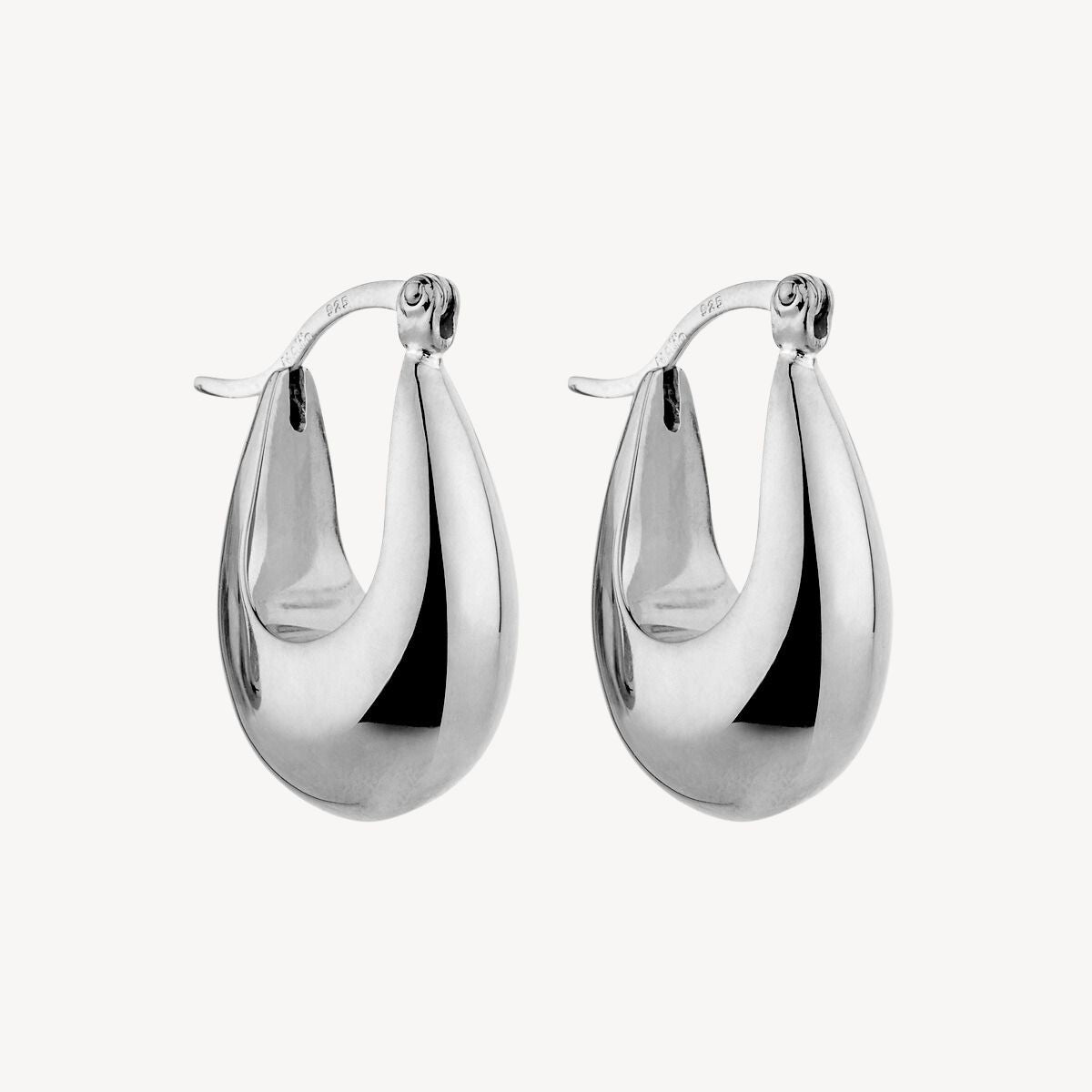 Sterling Silver Cloudland Hoop Earring