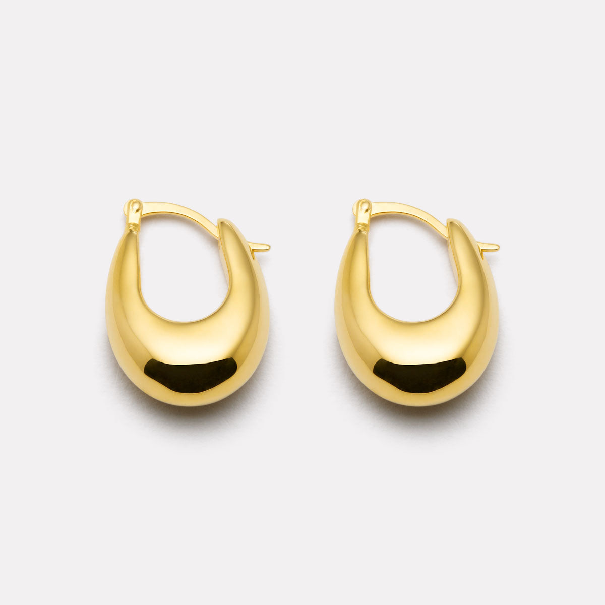 Yellow Gold Cloudland Hoop Earrings