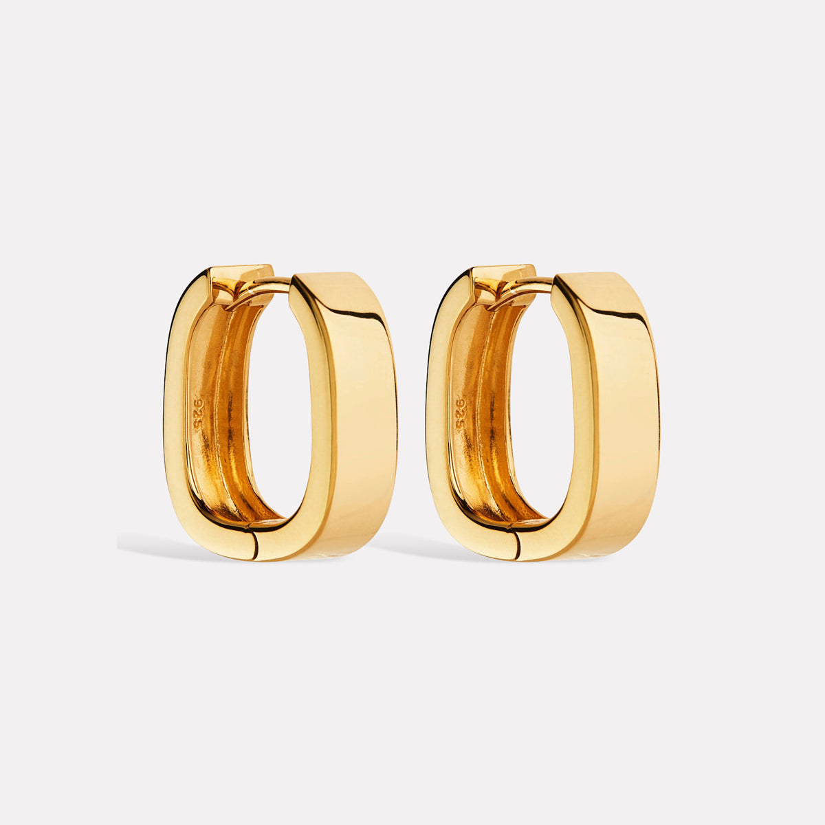 Yellow Gold Elysium Hoop Earrings