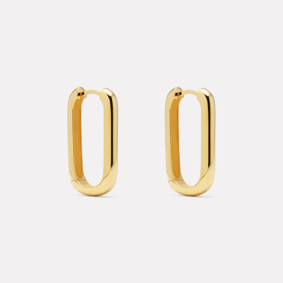 Yellow Gold Elemental Hoop Earrings
