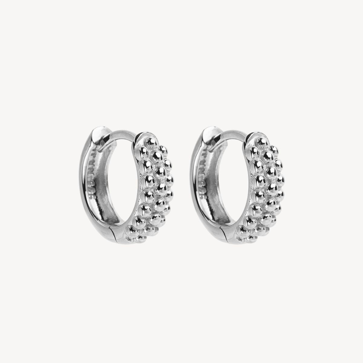Sterling Silver Chia Huggie Earring