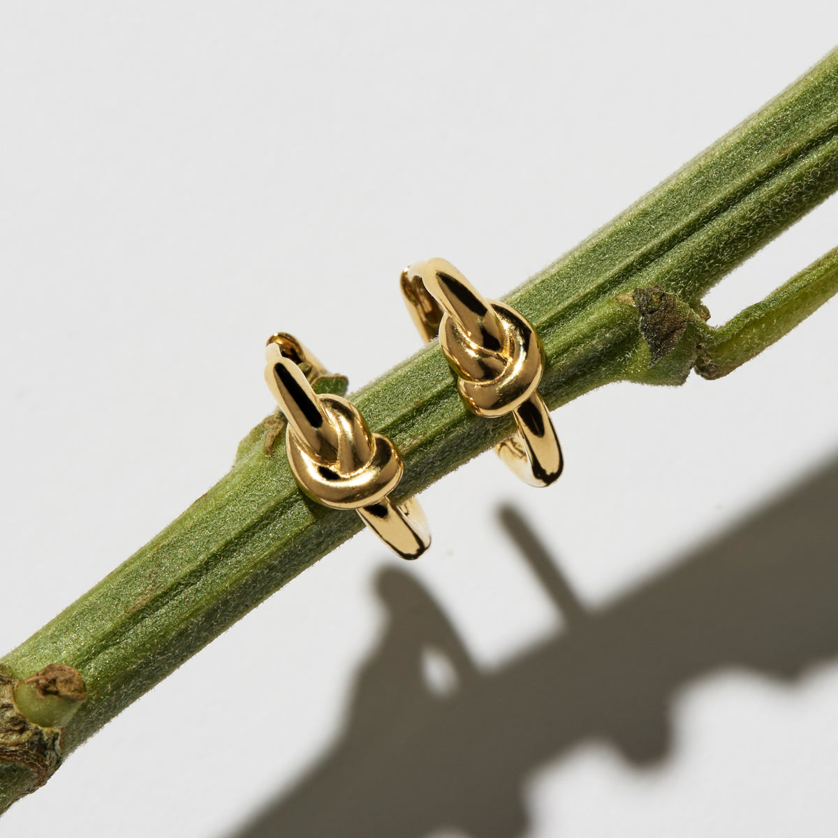 Nature’s Knot Huggie Earrings