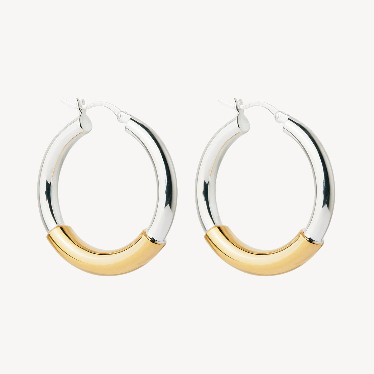 Sil Yell Gold Amalfi Hoop Earrings