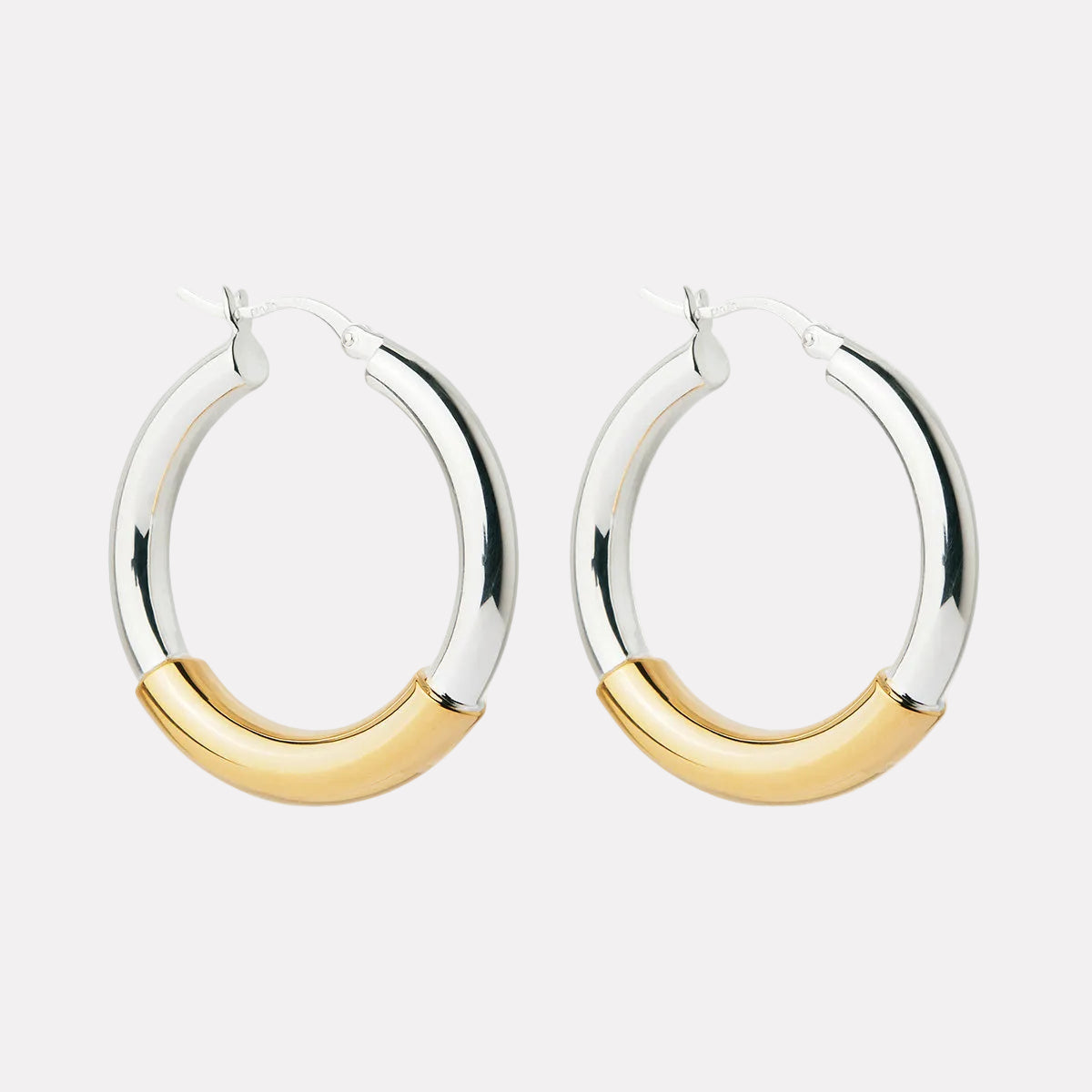 Sil Yell Gold Amalfi Hoop Earrings
