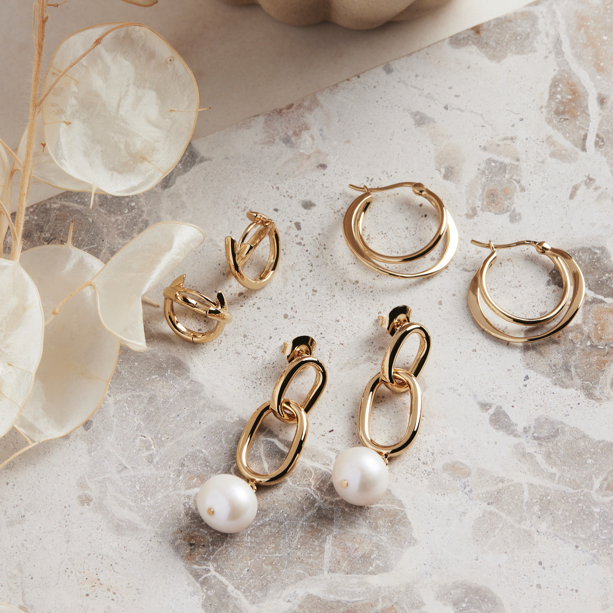 Sea Nymph Pearl Drop Earrings