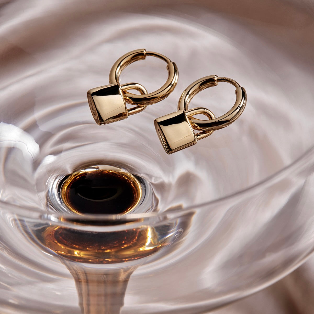 Love Lock Huggie Earrings