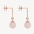 Alba Rose Quartz Earrings