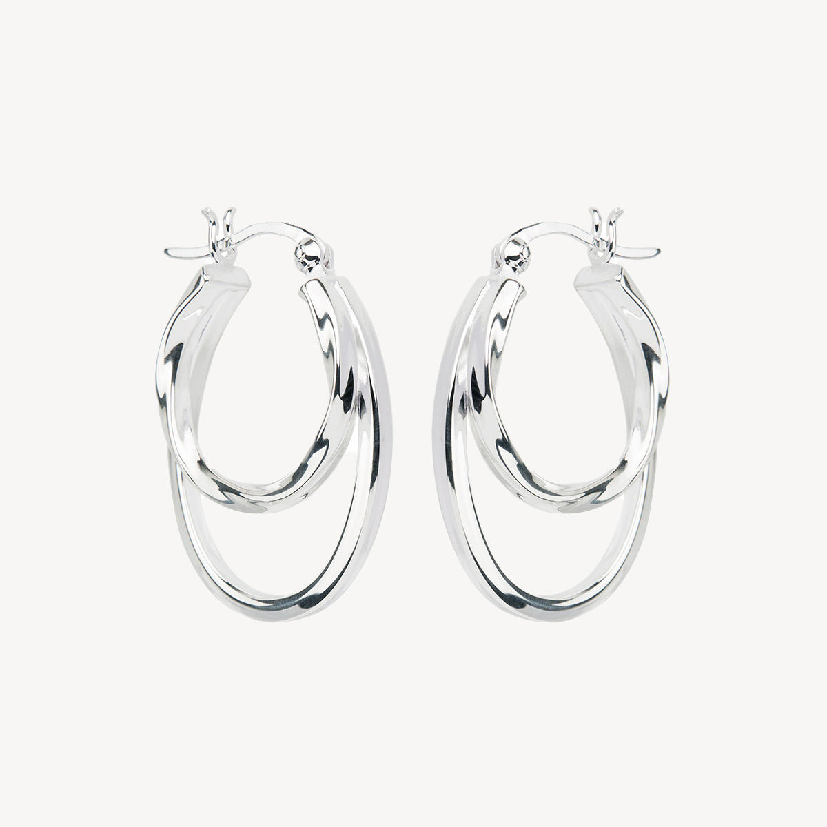 Sterling Silver Sea of Change Hoop Earrings