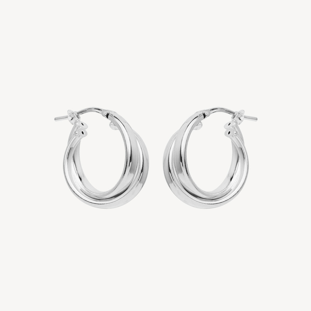 Sterling Silver Sunshine Hoop Earrings