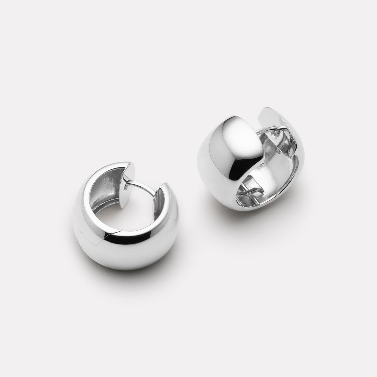 Sterling Silver Daynight Huggie Earrings
