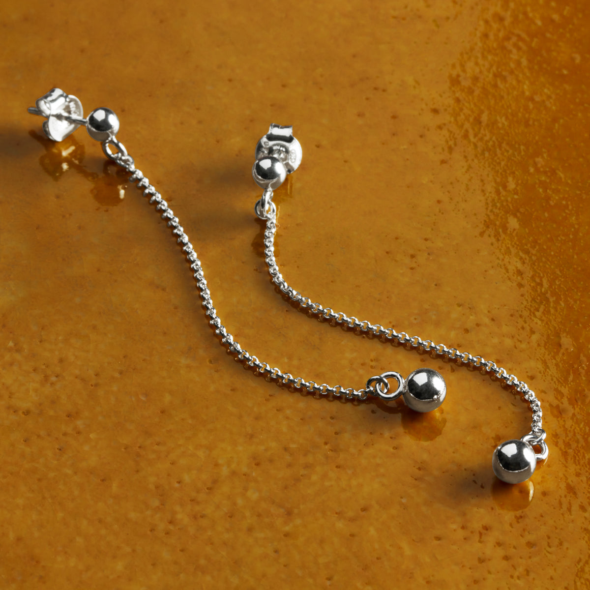 Sunbeam Stud Drop Earrings