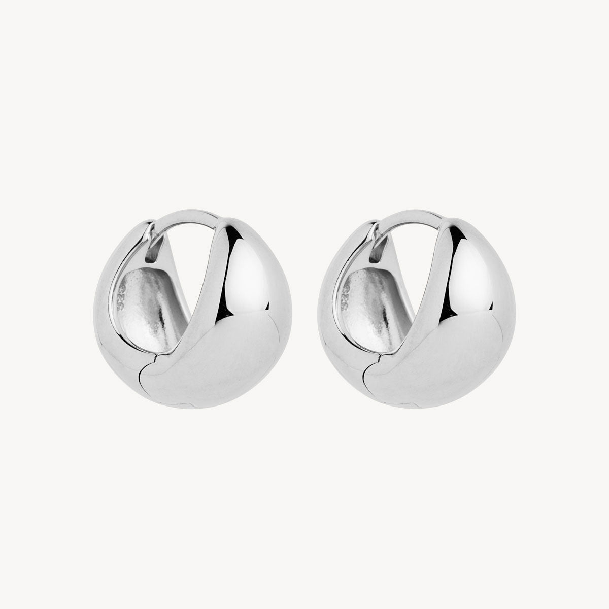 Sterling Silver La Muse Huggie Earrings