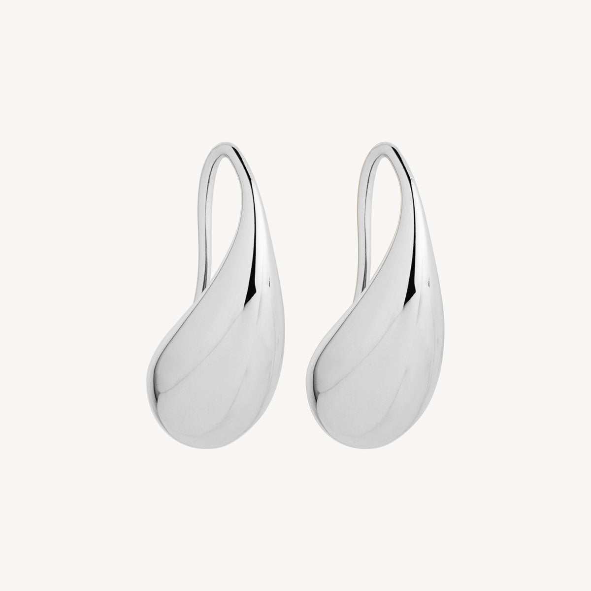 Sterling Silver Eau Earrings