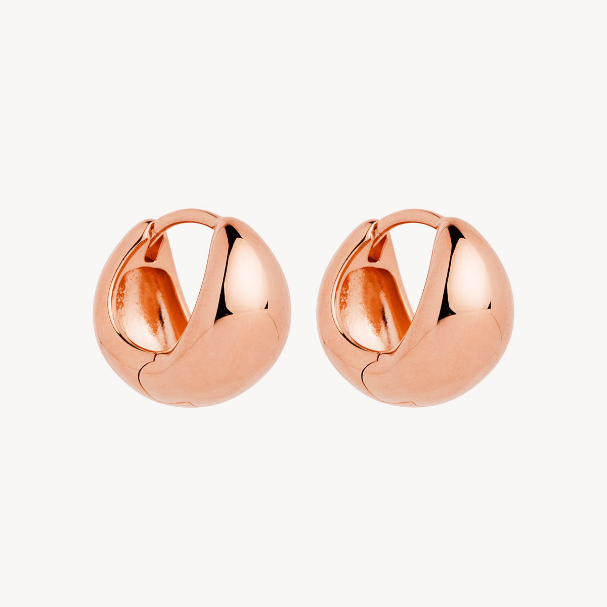 Rose Gold La Muse Huggie Earrings