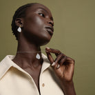 Papillon Two-Tone Stud Earrings