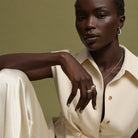 Papillon Two-Tone Stud Earrings