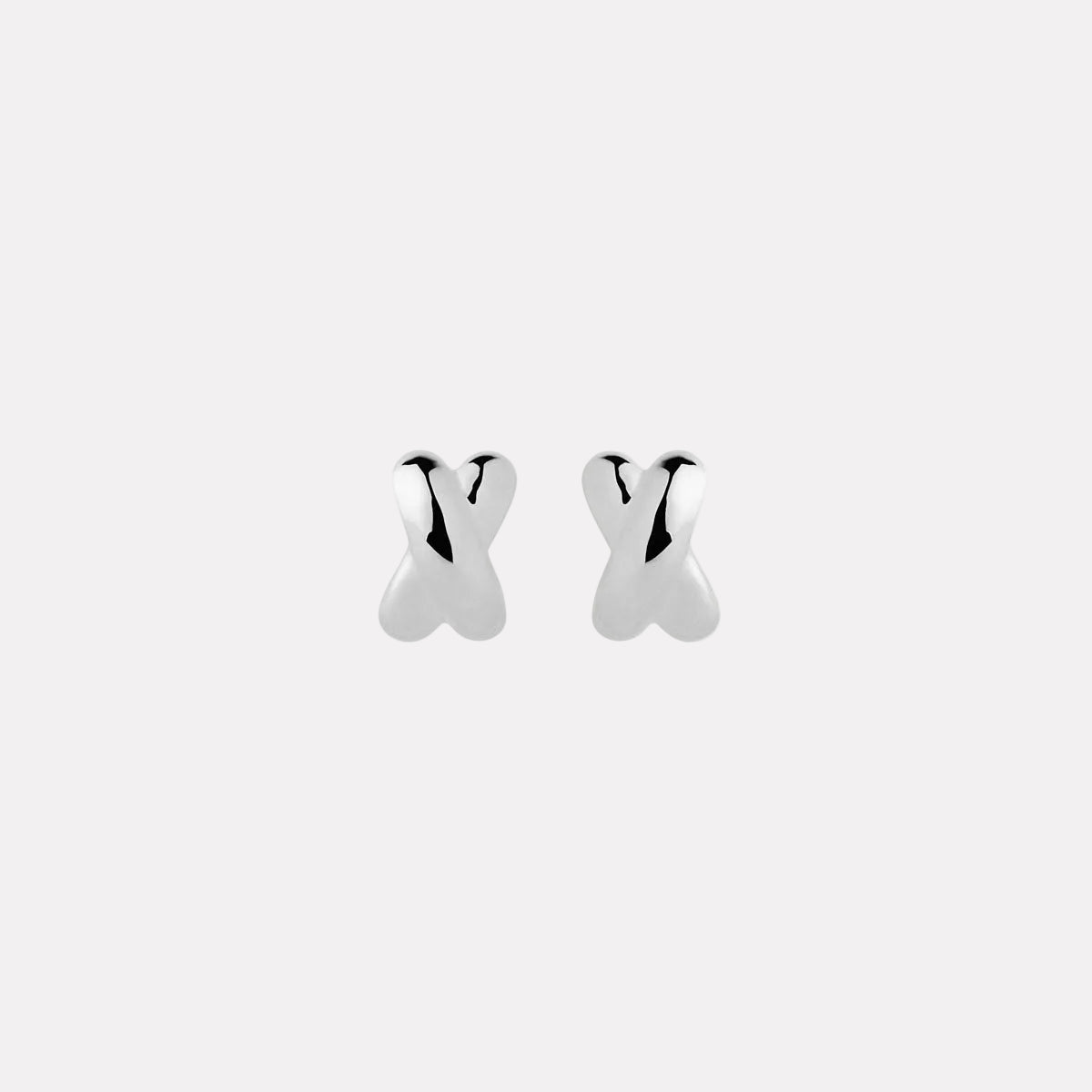 Sterling Silver Bisous Stud Earrings