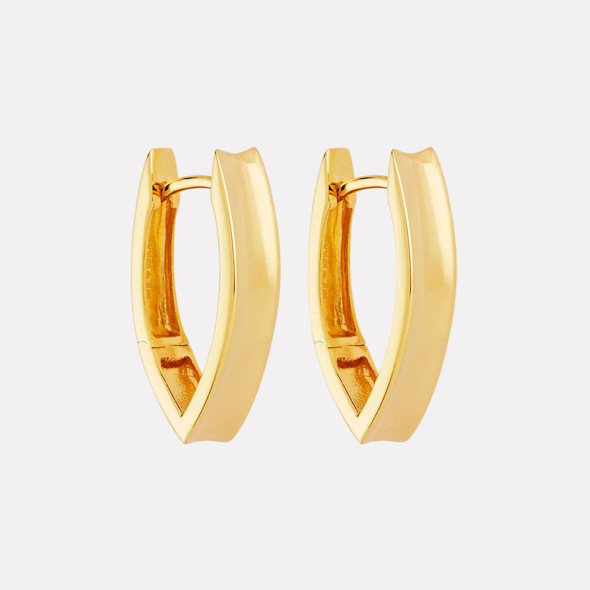 Yellow Gold Swan Huggies