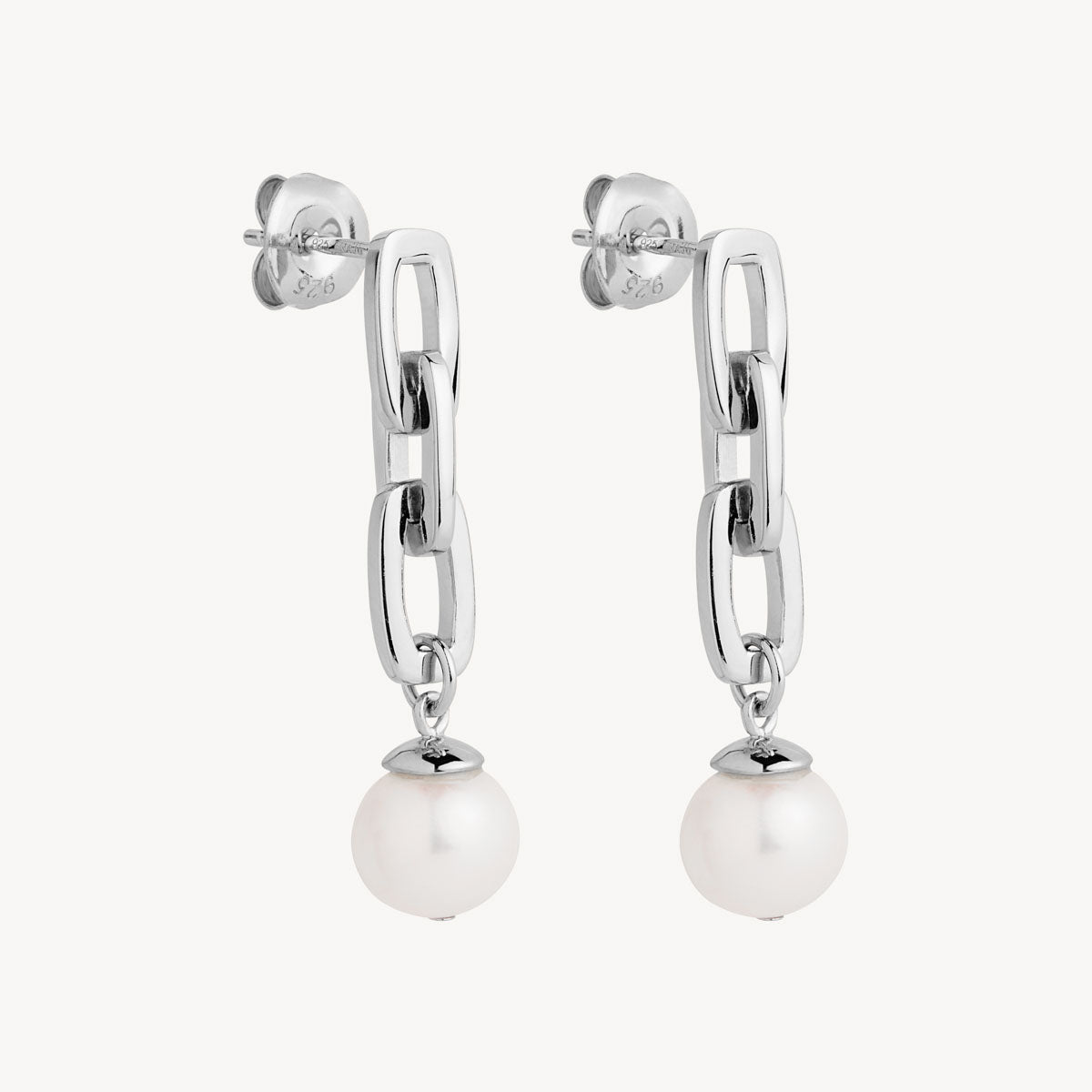 Sterling Silver Clair de Lune Earrings