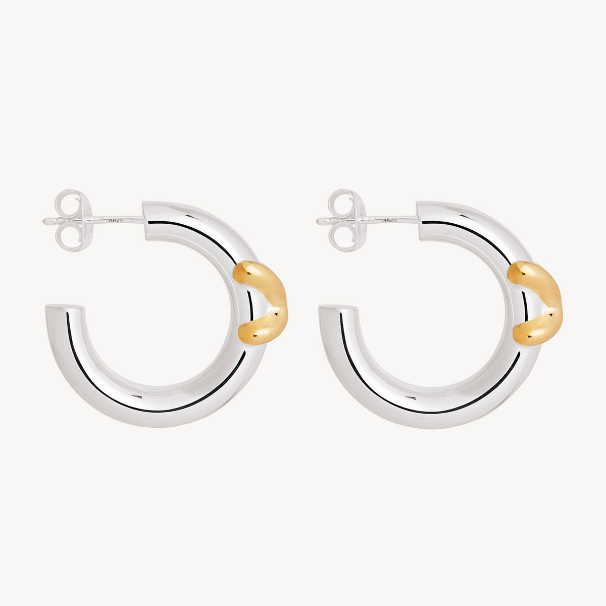 Tendresse Two-Tone Hoops