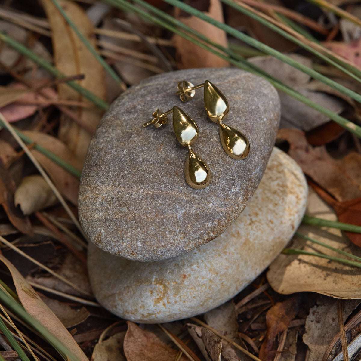 Liora Double Drop Stud Earring