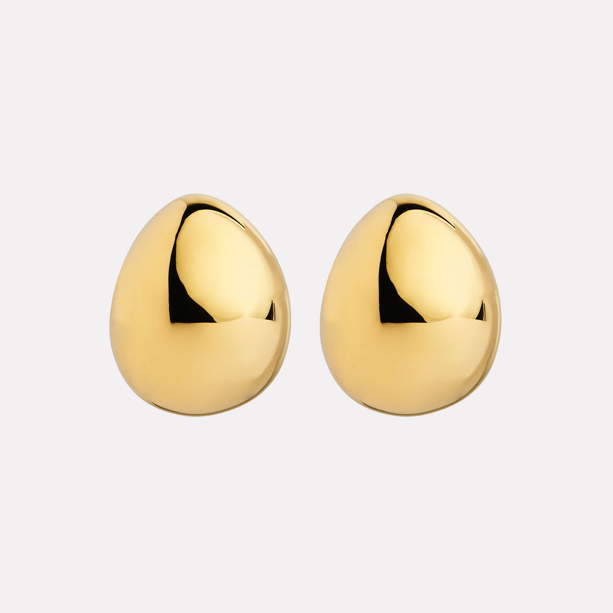 Yellow Gold Encounter Huggie Earrings