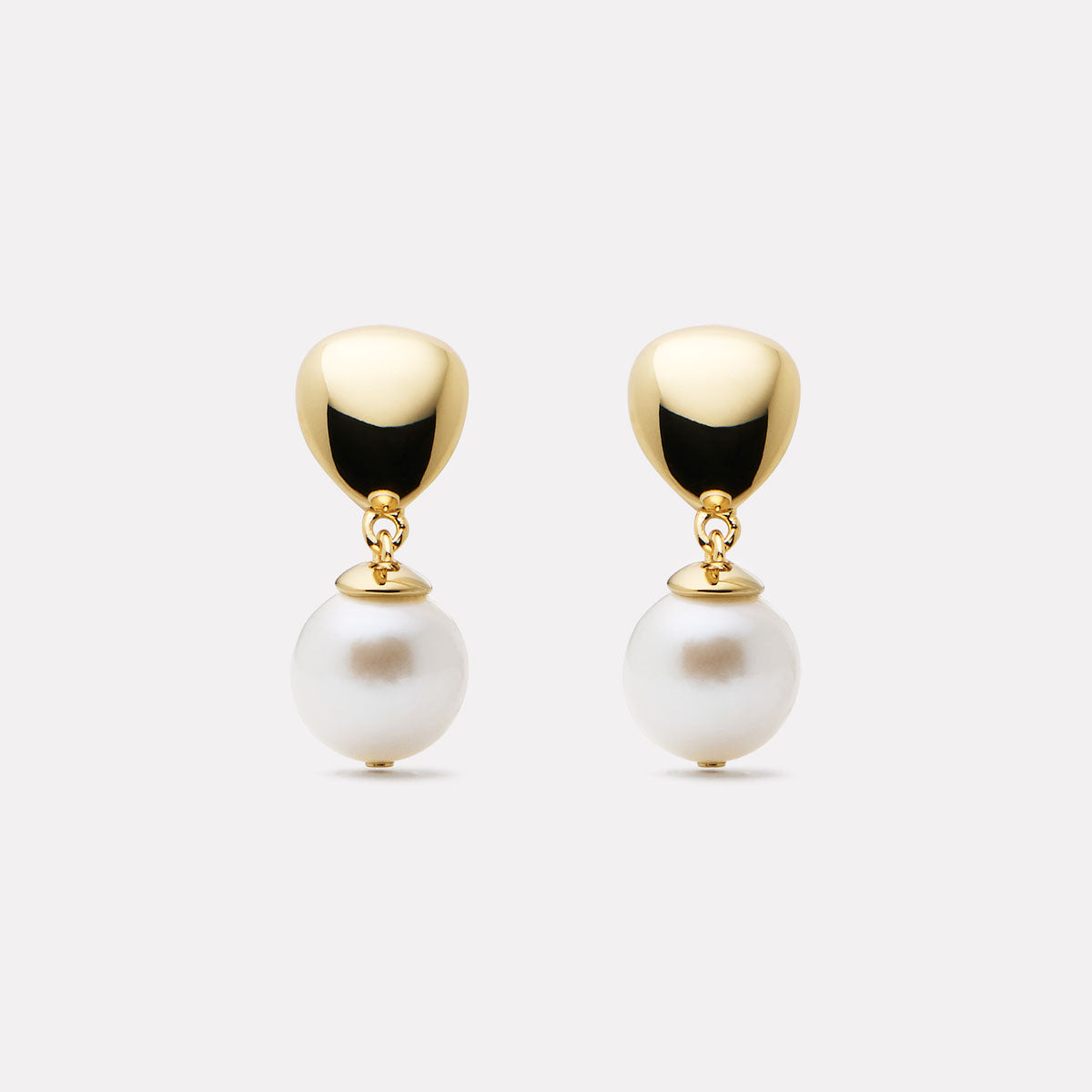 Yellow Gold Islander Pearl Earrings