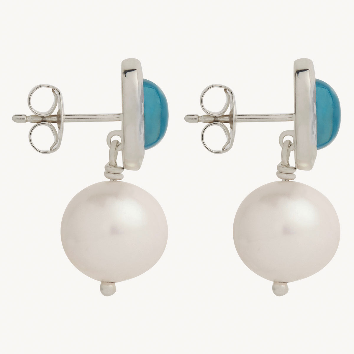 Blue Lagoon Pearl Earring
