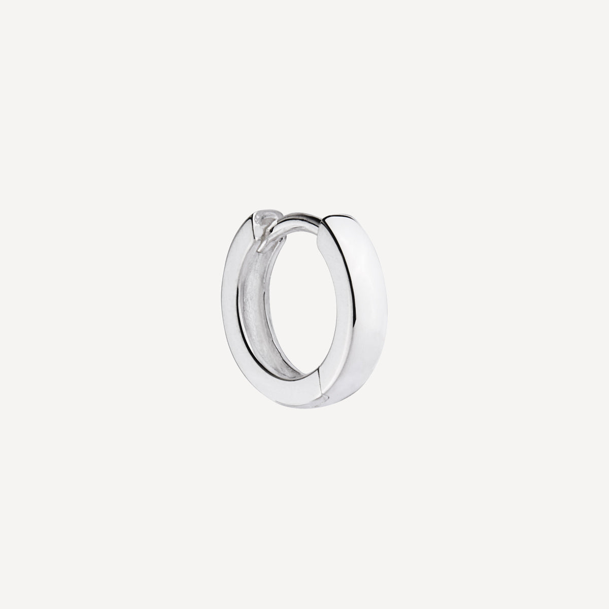 Sterling Silver Helios Men's Silver Earring
