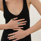 Fleur Green Onyx Ring