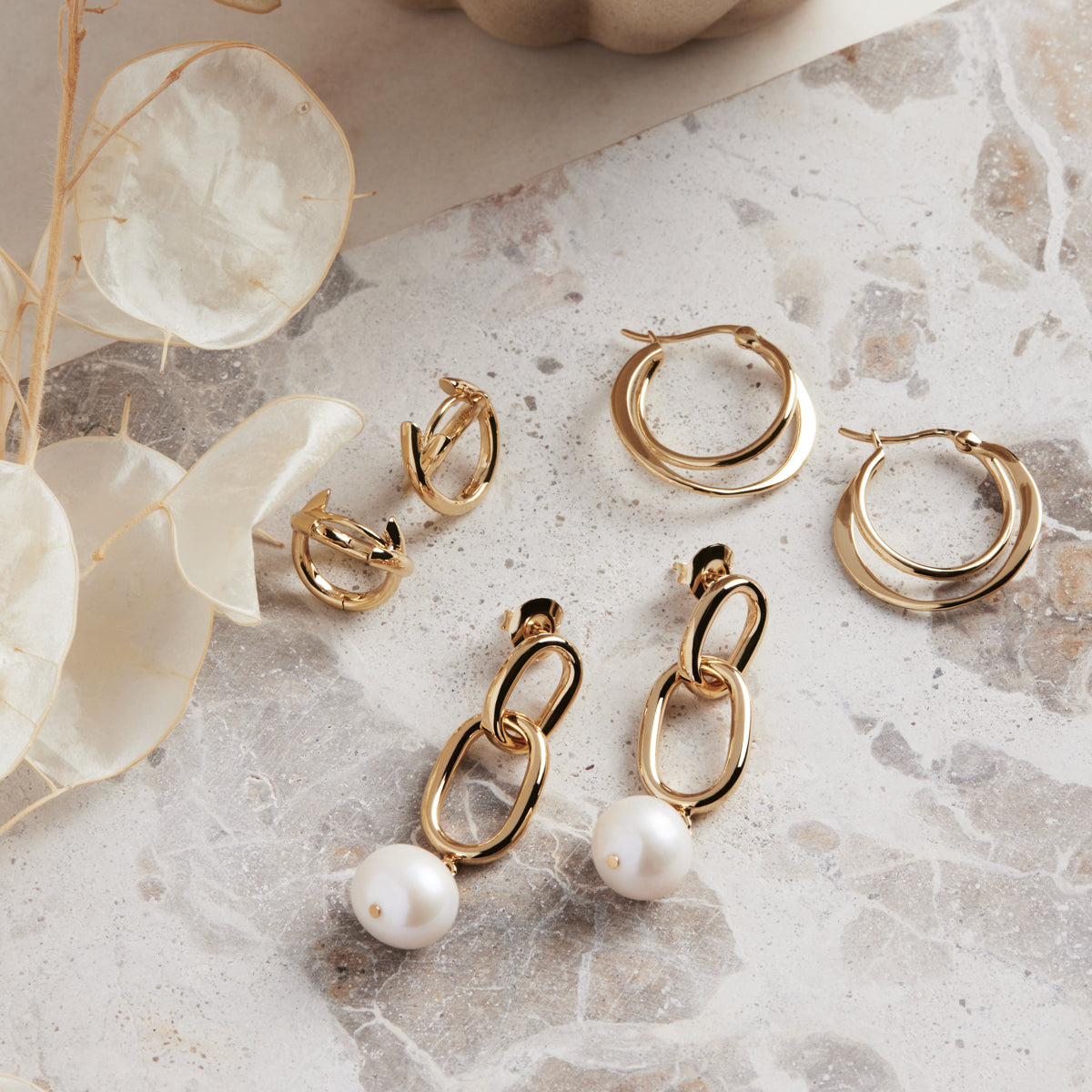 Moonkiss Huggie Earrings