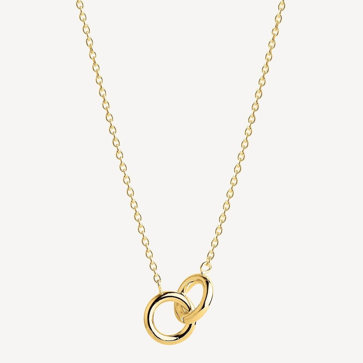 Yellow Gold Embrace Necklace (42cm+ext)