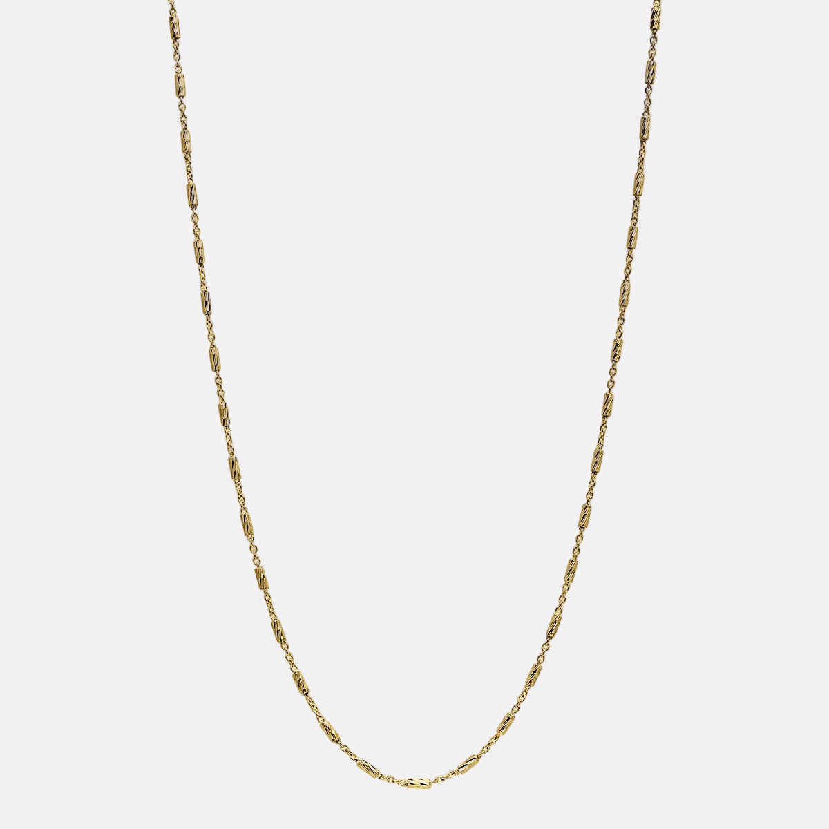 Yellow Gold Equilibrium Chain Necklace (45cm + 5cm ext)