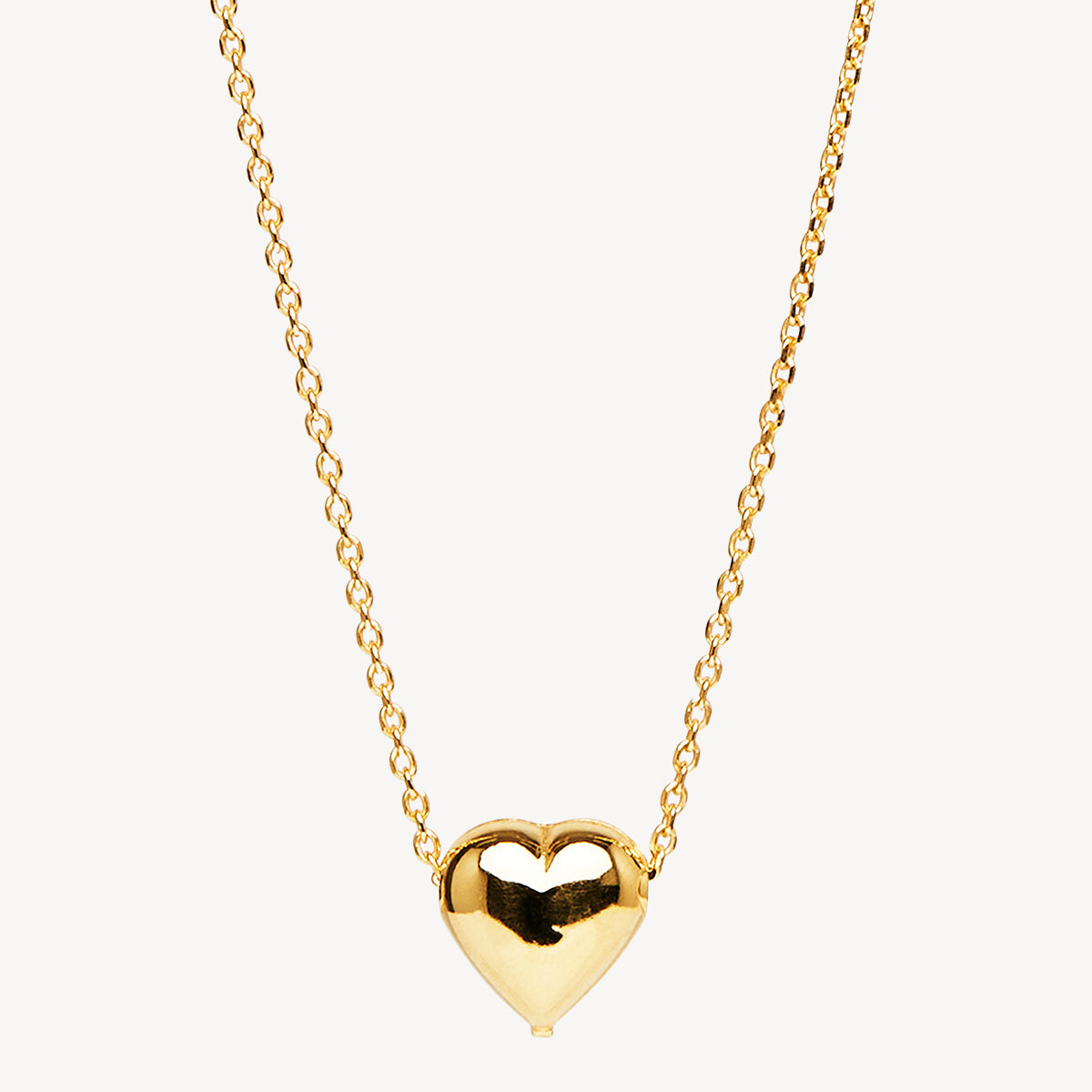 Yellow Gold 45cm Amore Charm Necklace