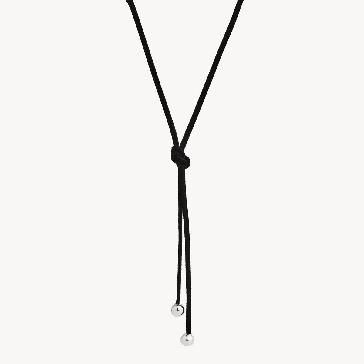 Sterling Silver Gamuza Wrap Ball Necklace