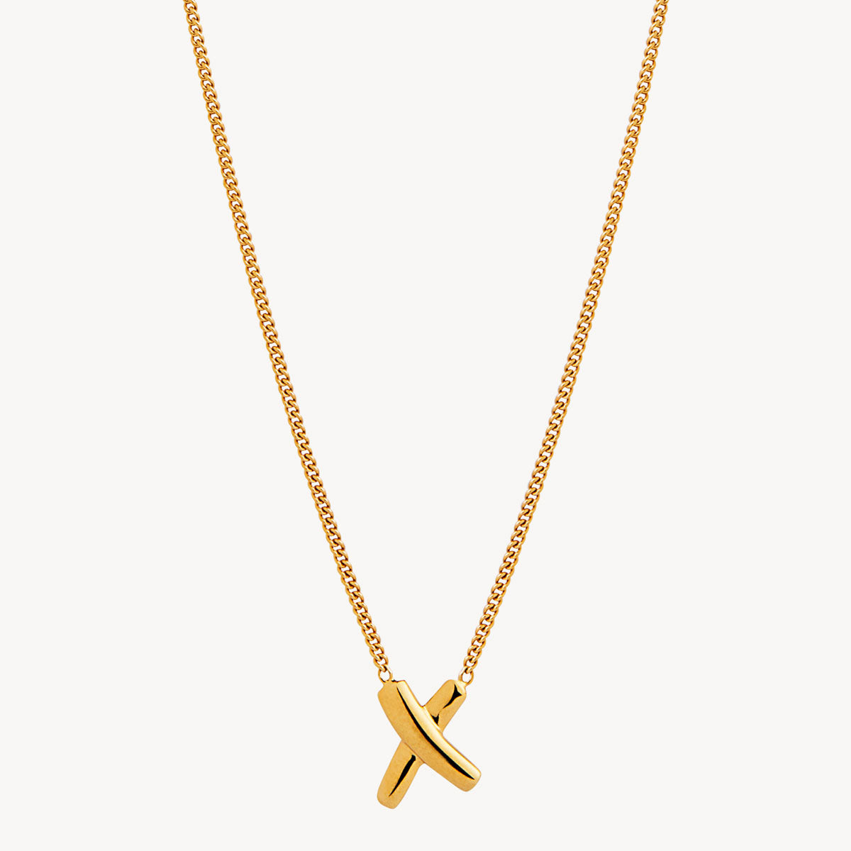 Yellow Gold Bisous Necklace