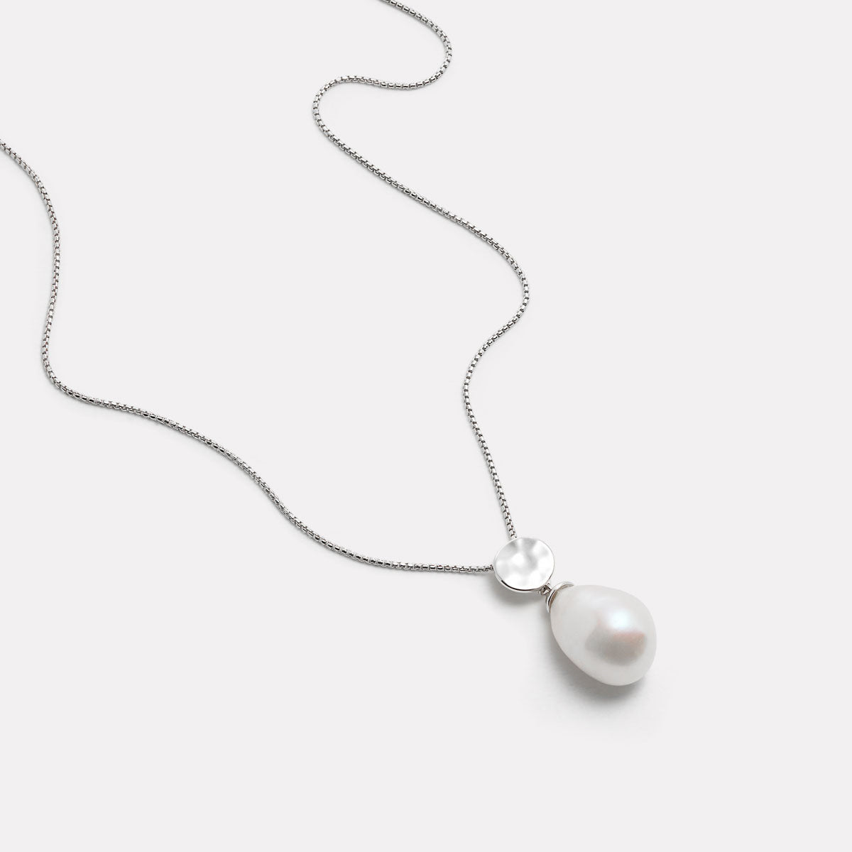Sterling Silver Ocean Drift Pearl Necklace