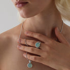 Chroma Aqua Chalcedony Ring